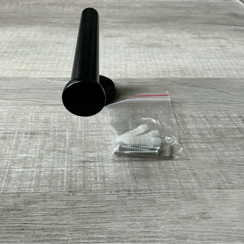 Matte Black Stainless Steel Wall-Mounted Toilet Paper Holder